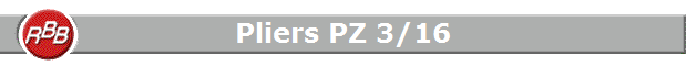 Pliers PZ 3/16